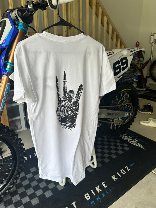 White Schocker Tee